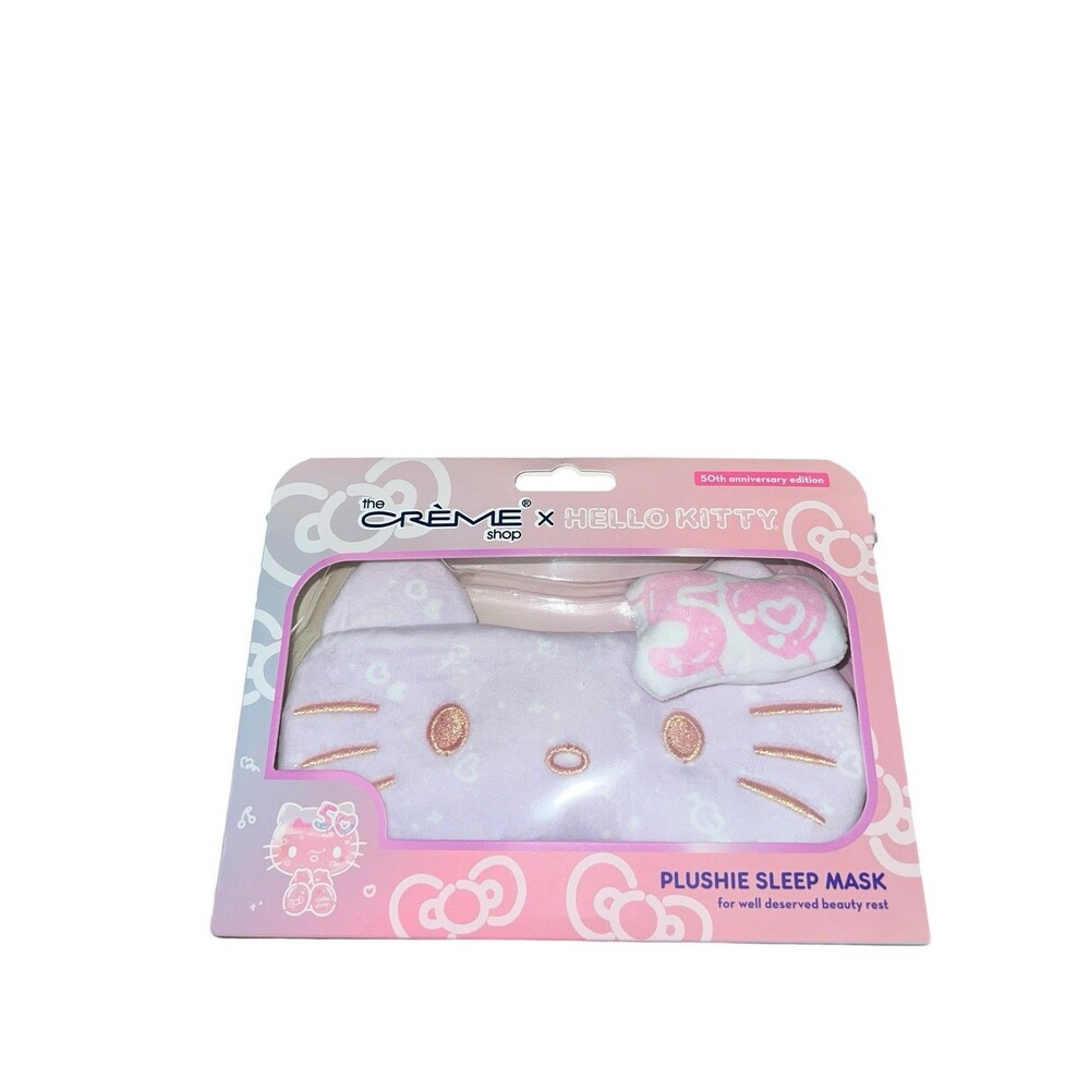 The Creme Shop Hello Kitty 50th Anniversary Edition Plushie Plush Sleep Mask